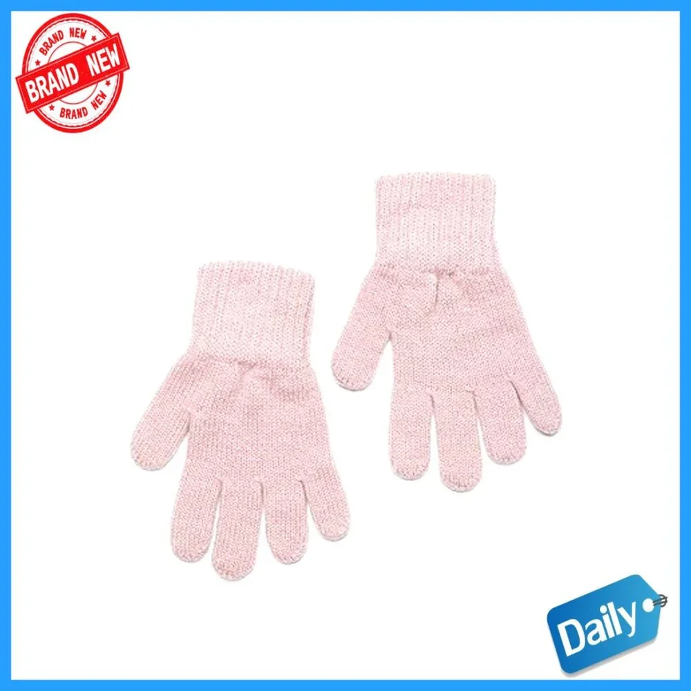 Wool Toddler Mittens Ages 1-8, Double-Layer Warm Winter Gloves